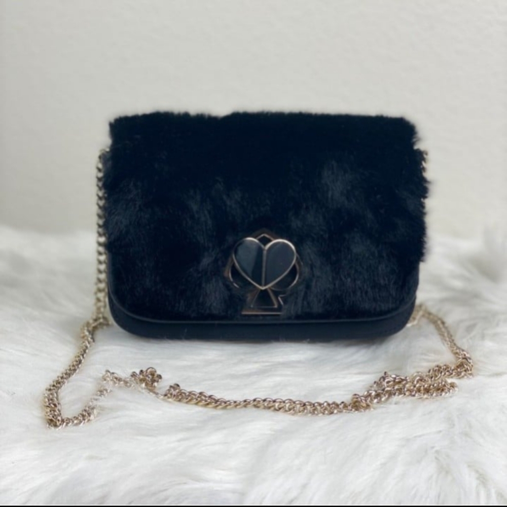 Kate Spade Nicola Faux Fur Twistlock Crossbody